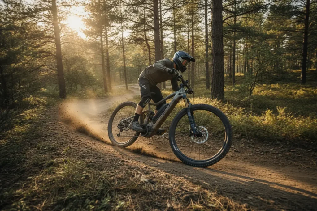 Bicicleta Elétrica Aventureira - 5 Modelos para Trilha e Terra bicicleta eletrica aventureira trilha floresta