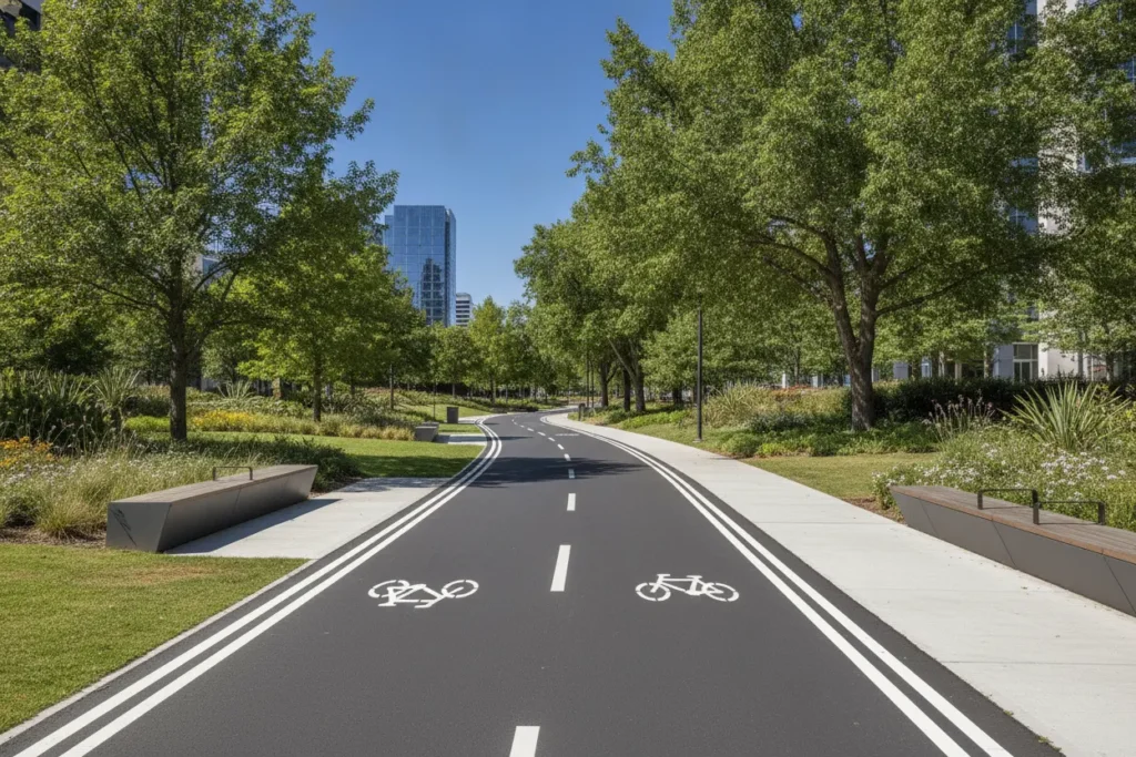 Como Andar de Patinete Elétrico - Dicas Essenciais para Iniciantes Ciclovia plana e segura para seu patinete elétrico