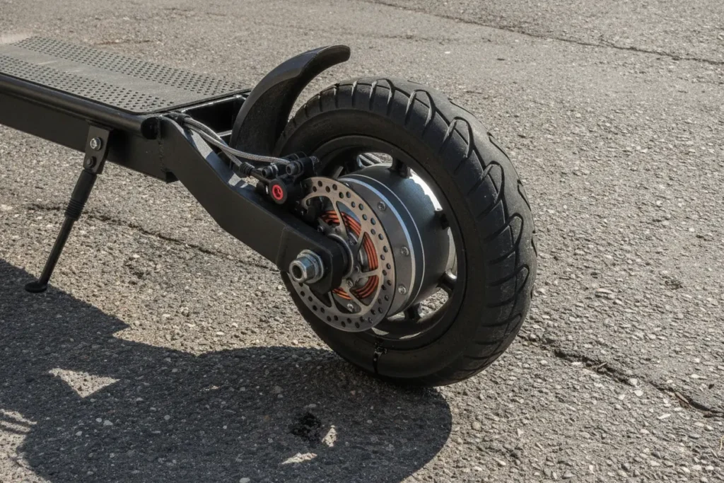 Scooter Elétrica para Subidas - Como Escolher Potência e Torque Motor de scooter elétrica com alto torque na roda
