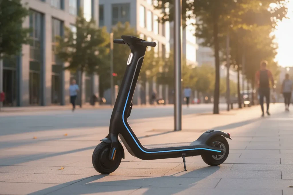 patinete eletrico moderno na cidade