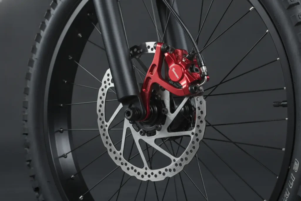 Bicicleta elétrica para pessoas pesadas - Como escolher a ideal Freios a disco hidráulicos reforçados para e-bikes